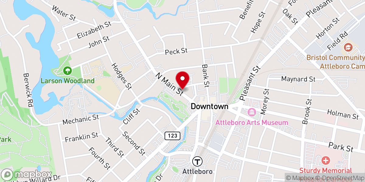 Map showing location of Centenary United Methodist Church