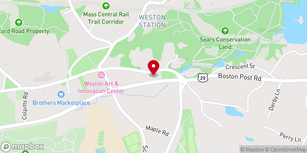 Map showing location of St Peter's Episcopal Church