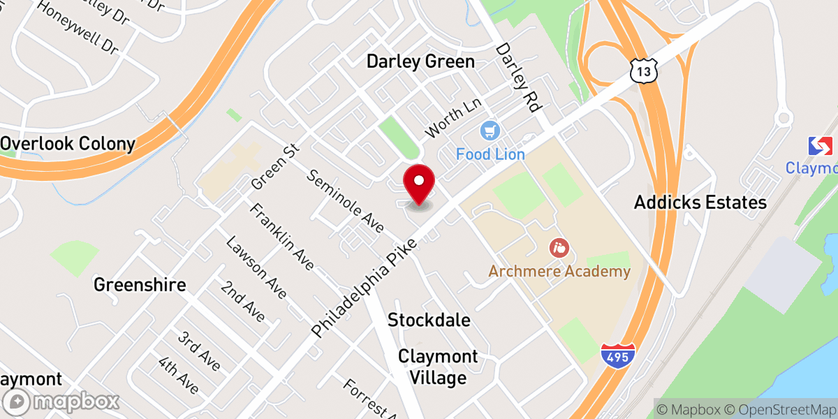 Map showing location of HOPE Community Church