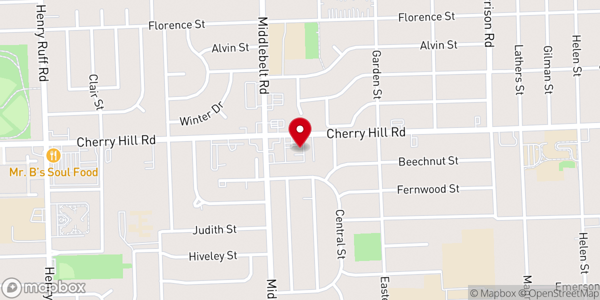 Map showing location of Abundance of Joy Church