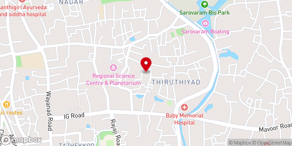 Map showing location of Church Of God (Full Gospel) In India, Mizpah