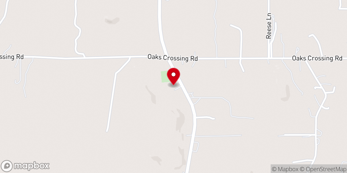 Map showing location of Willow Pond Church