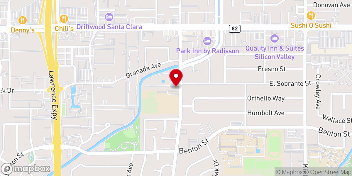 Map showing location of Mission City Church