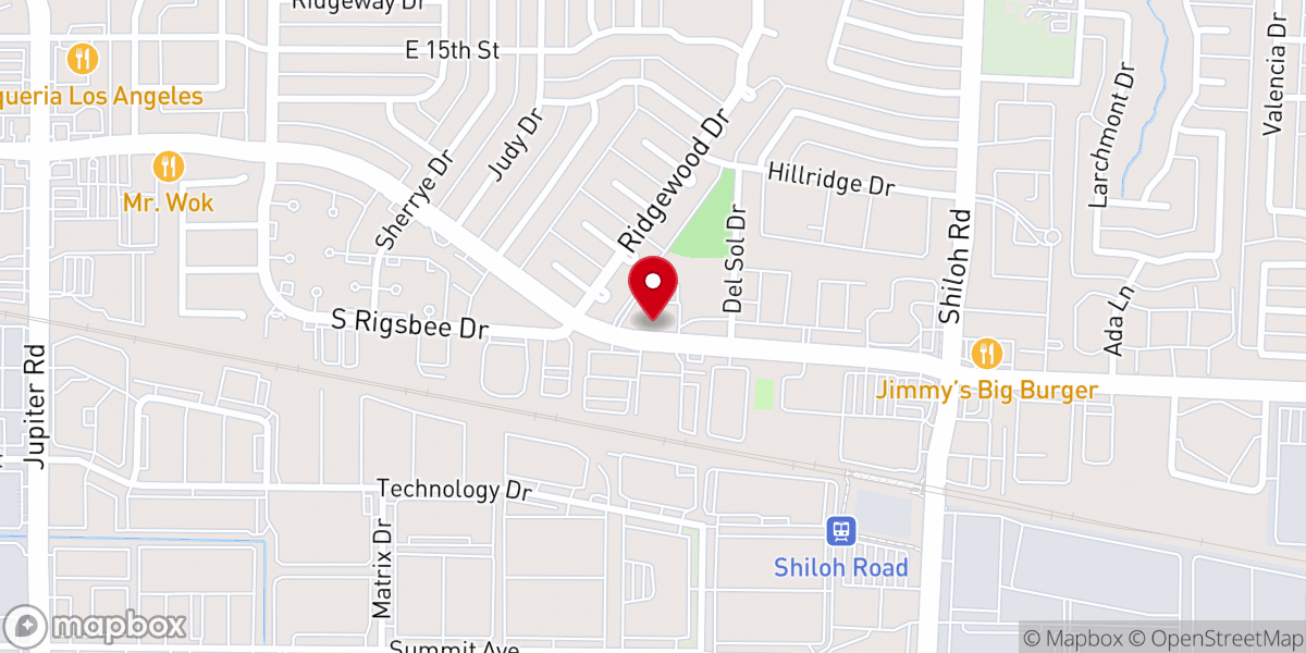 Map showing location of Northeast Bible Church