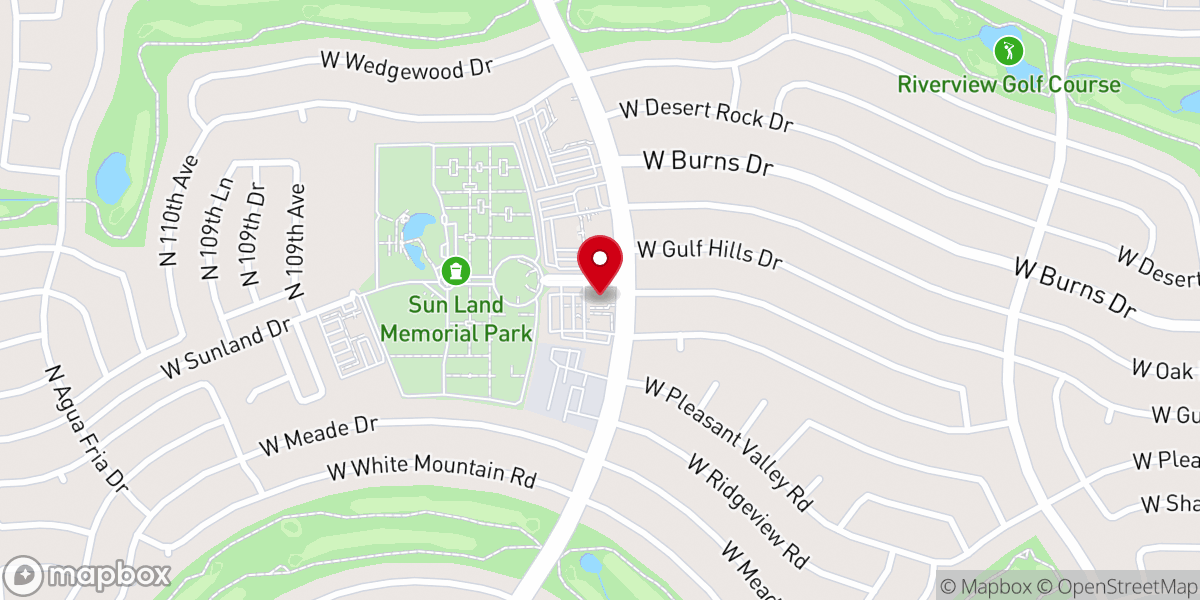 Map showing location of Fountain of Life Lutheran Church