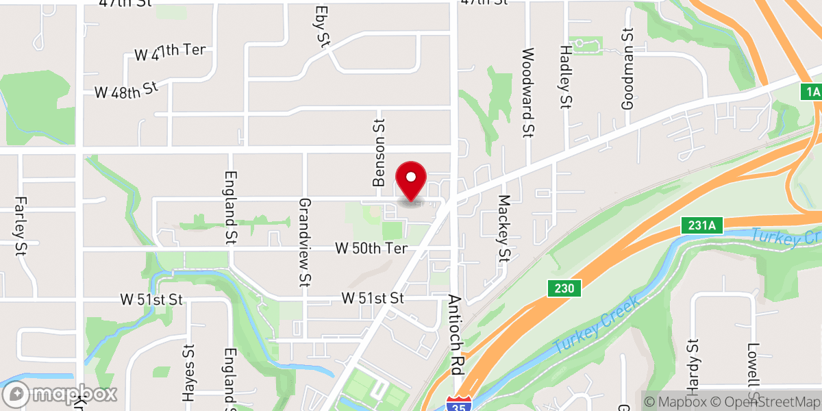Map showing location of Crest Bible Church