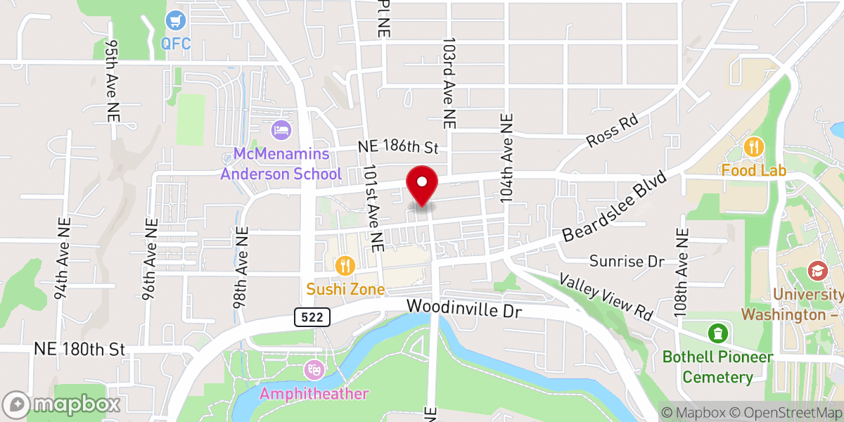 Map showing location of First Church of Christ, Scientist