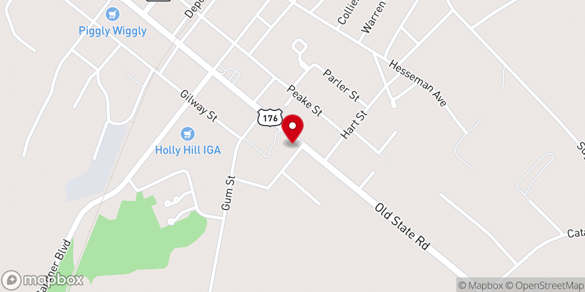 Map showing location of Bethel AME Church