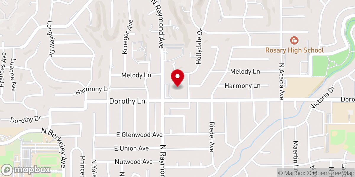 Map showing location of Morningside Presbyterian Church