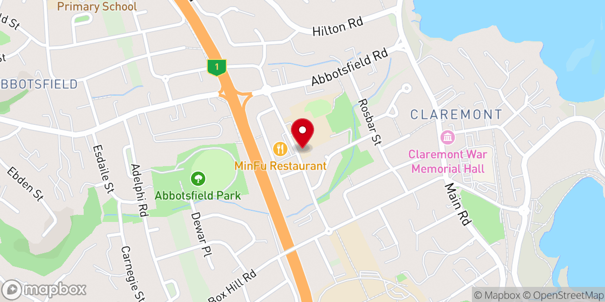 Map showing location of St. Bernard's Catholic Church
