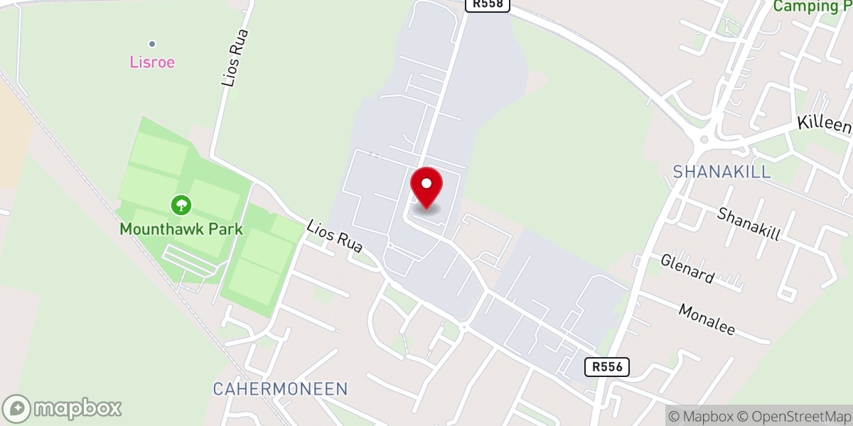 Map showing location of Pitman Training Kerry