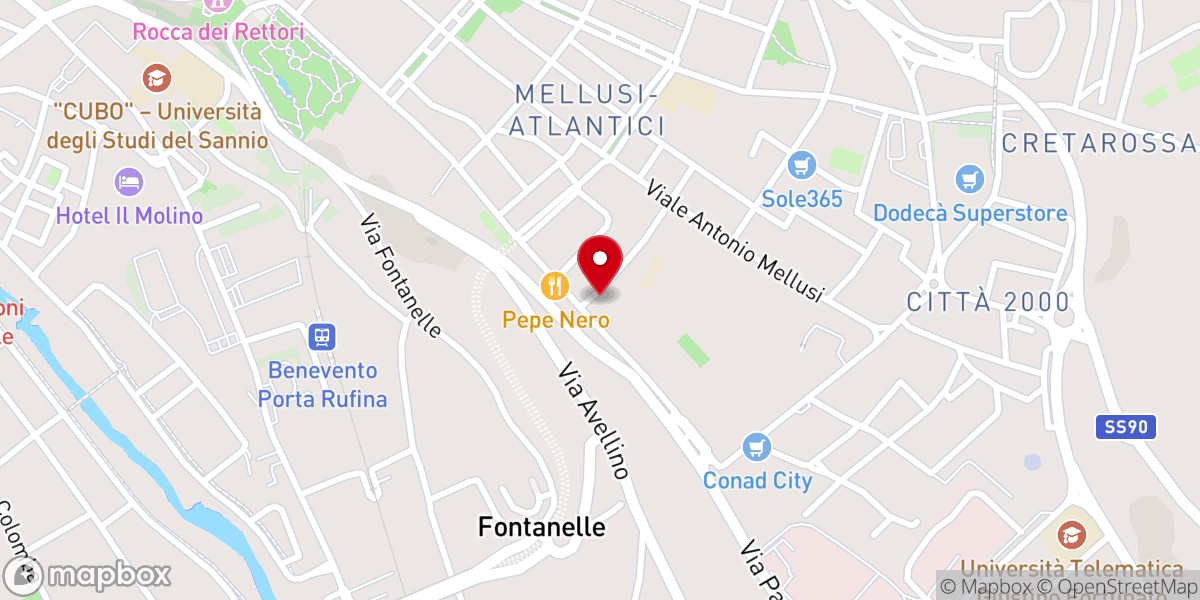 Map showing location of Chiesa di San Giovanni Maria Vianney