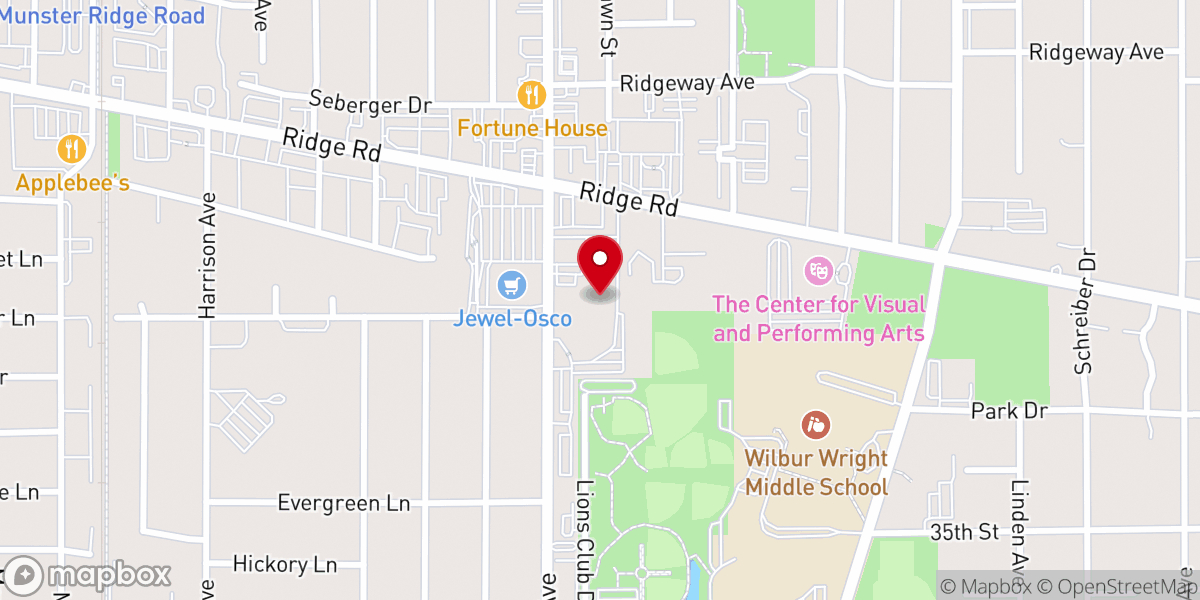 Map showing location of St. Thomas More School