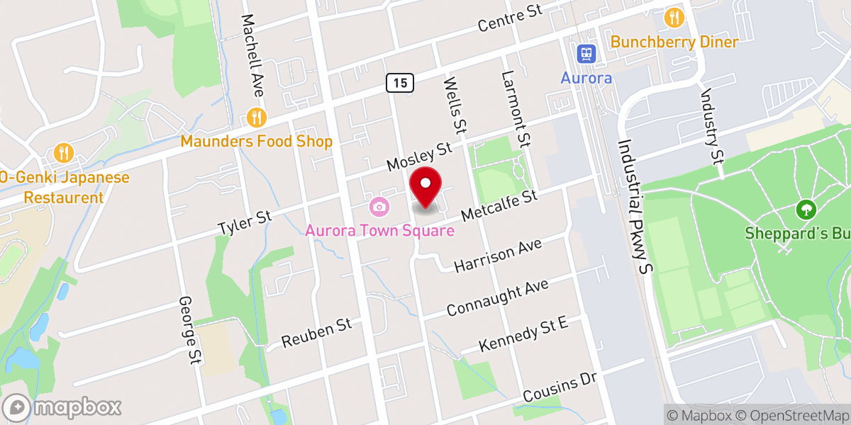 Map showing location of Trinity Anglican Church
