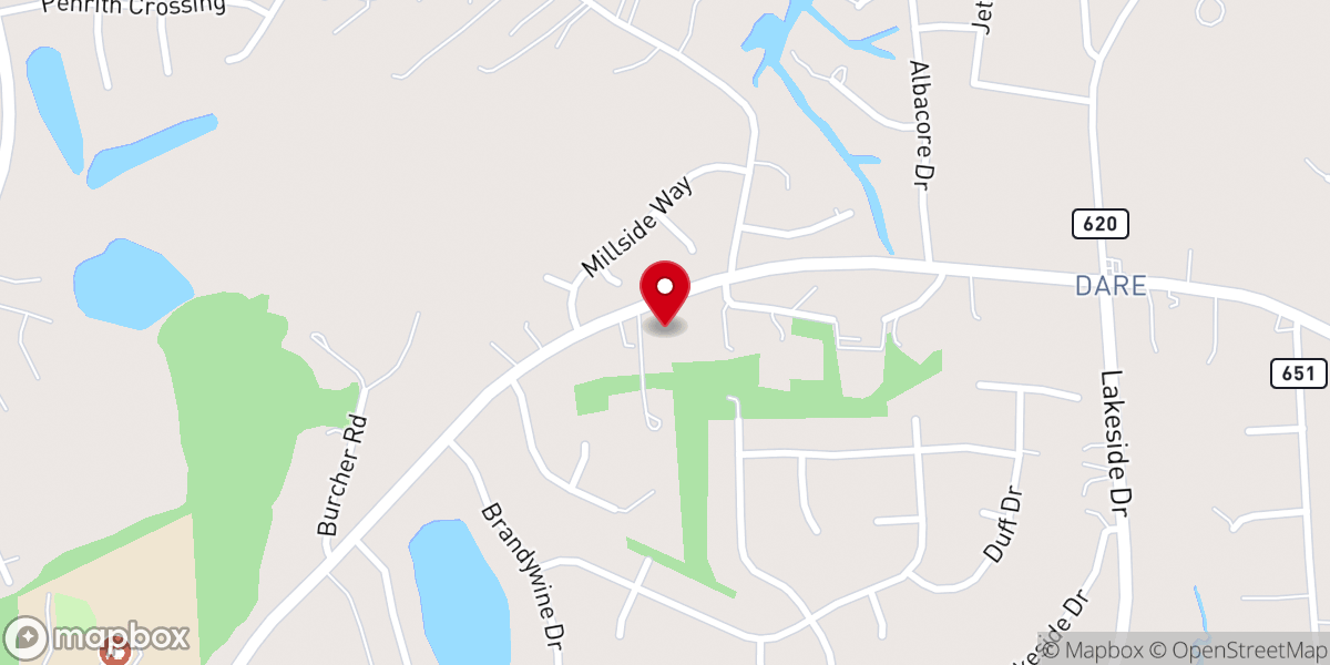 Map showing location of Victory in Christ Church