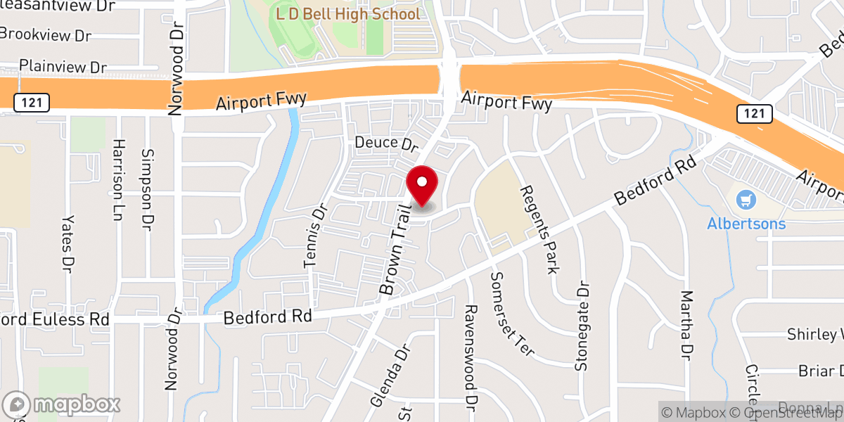 Map showing location of Ryanwood Baptist Church