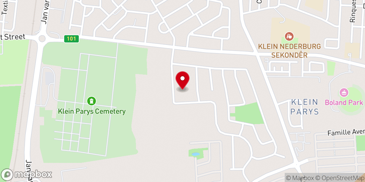 Map showing location of Joshua Generation Church Paarl
