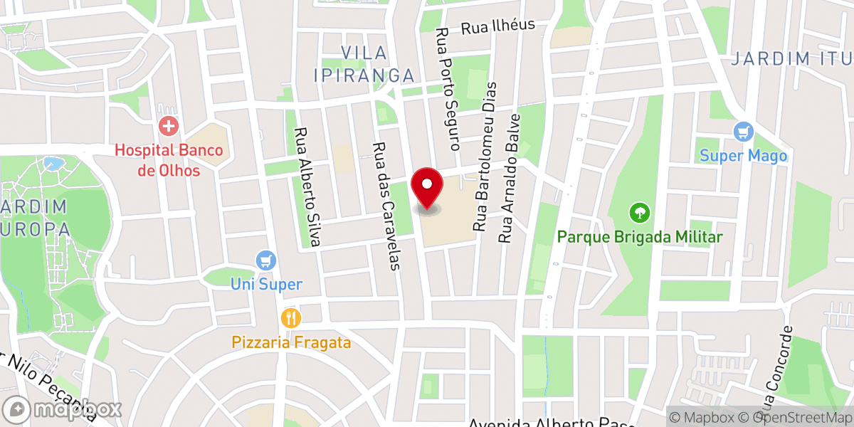 Map showing location of Paróquia Santuário Nossa Senhora do Trabalho