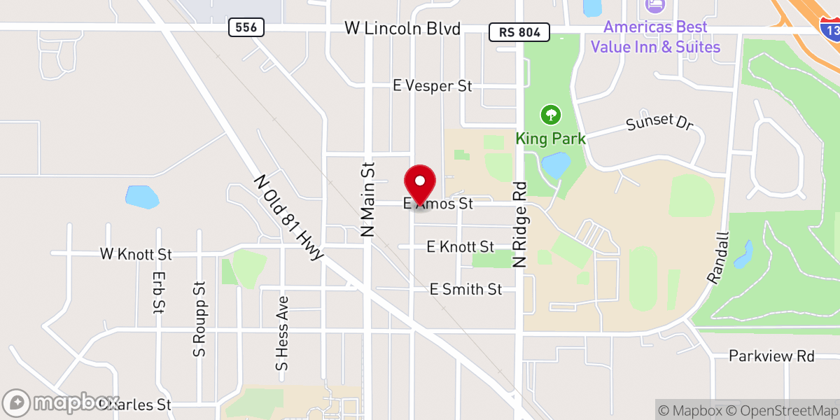 Map showing location of The Old Church Antiques