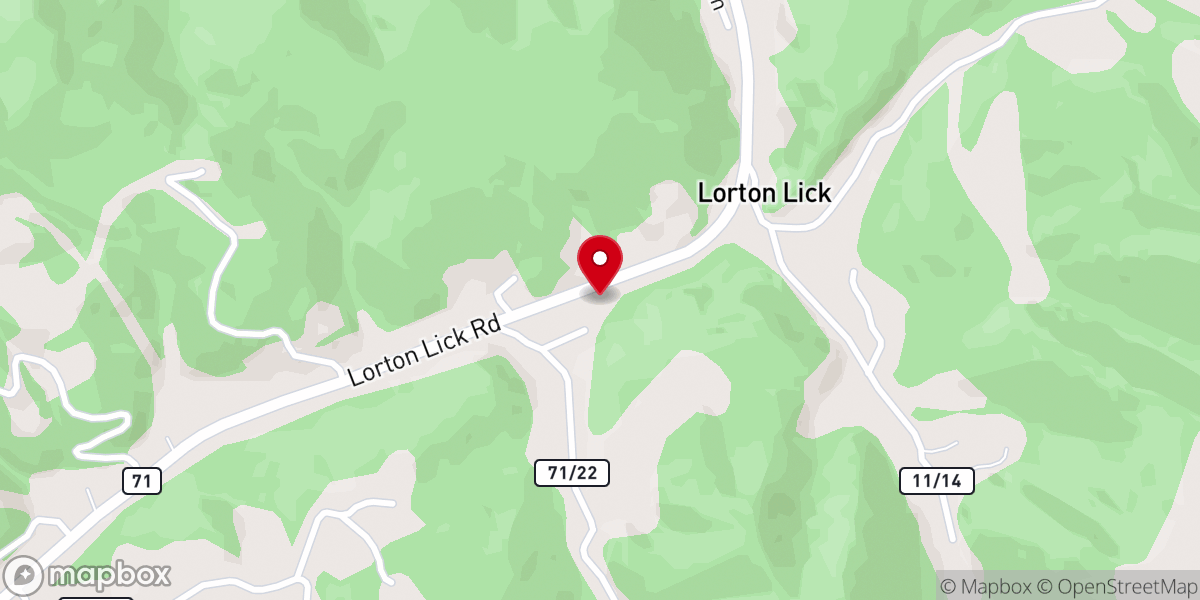 Map showing location of Shields Chapel Baptist Church