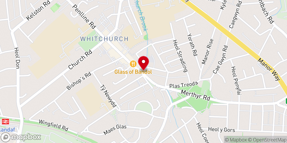 Map showing location of The Tabernacle Presbyterian Church