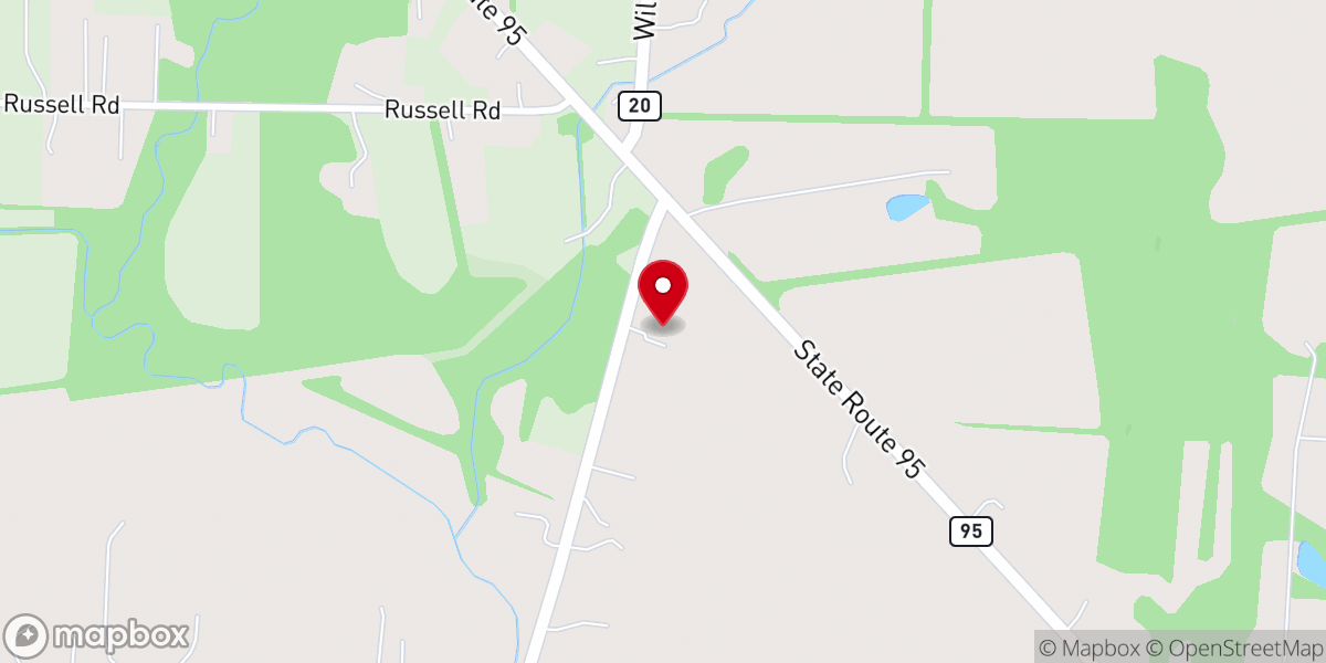Map showing location of Abundant Life Fellowship