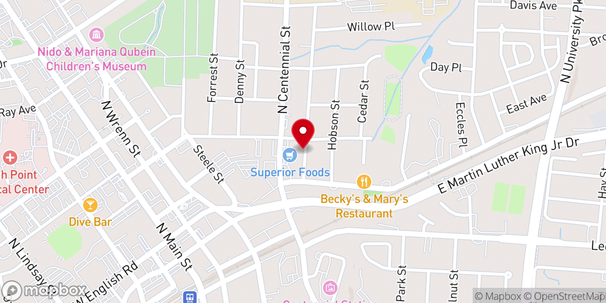 Map showing location of New Beginning Full Gospel