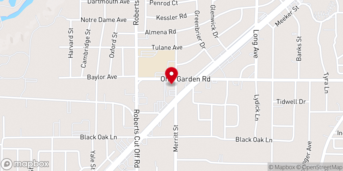 Map showing location of Castleberry Church of Christ