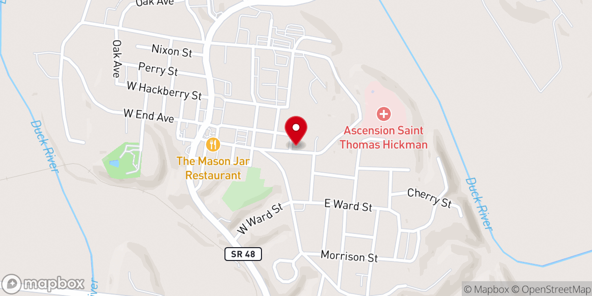 Map showing location of The Church at Centerville