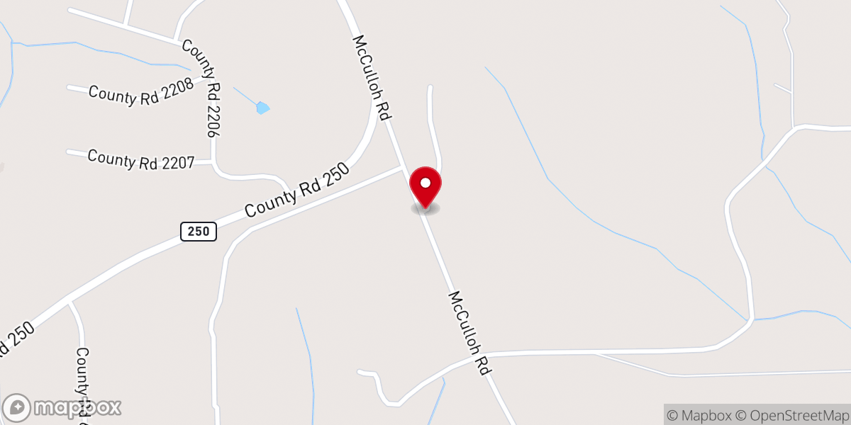 Map showing location of Eagle's Refuge Holiness Campground