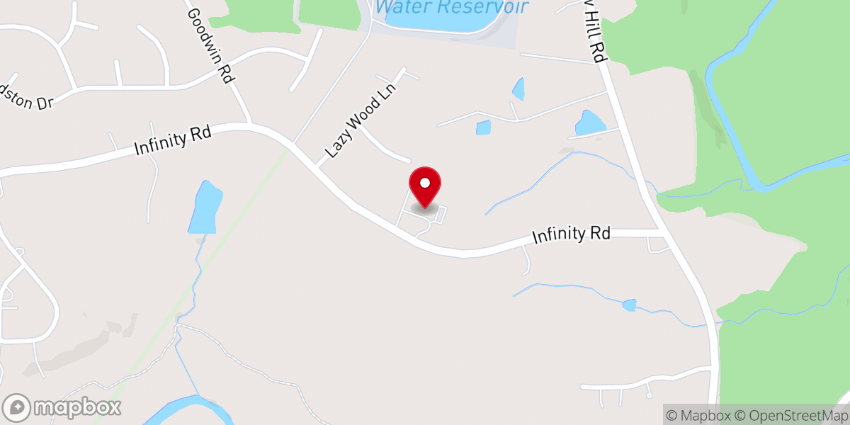 Map showing location of Edgewood Baptist Church