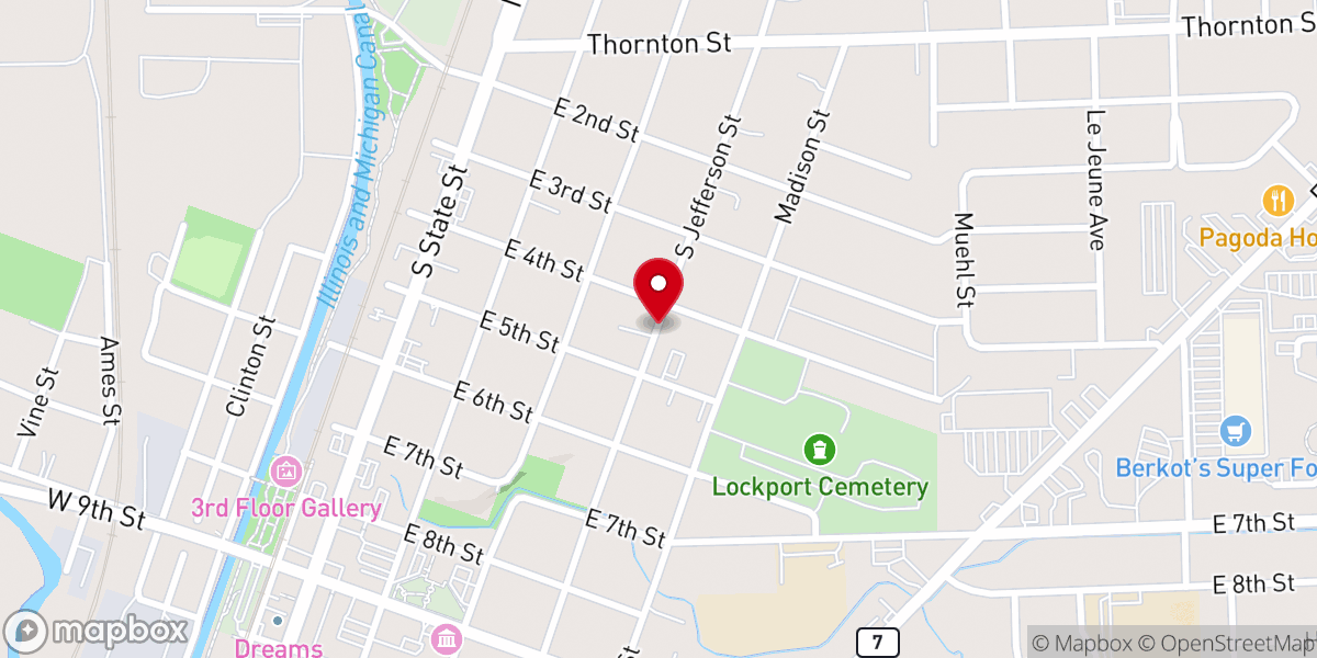 Map showing location of City of Refuge Penticostal Church