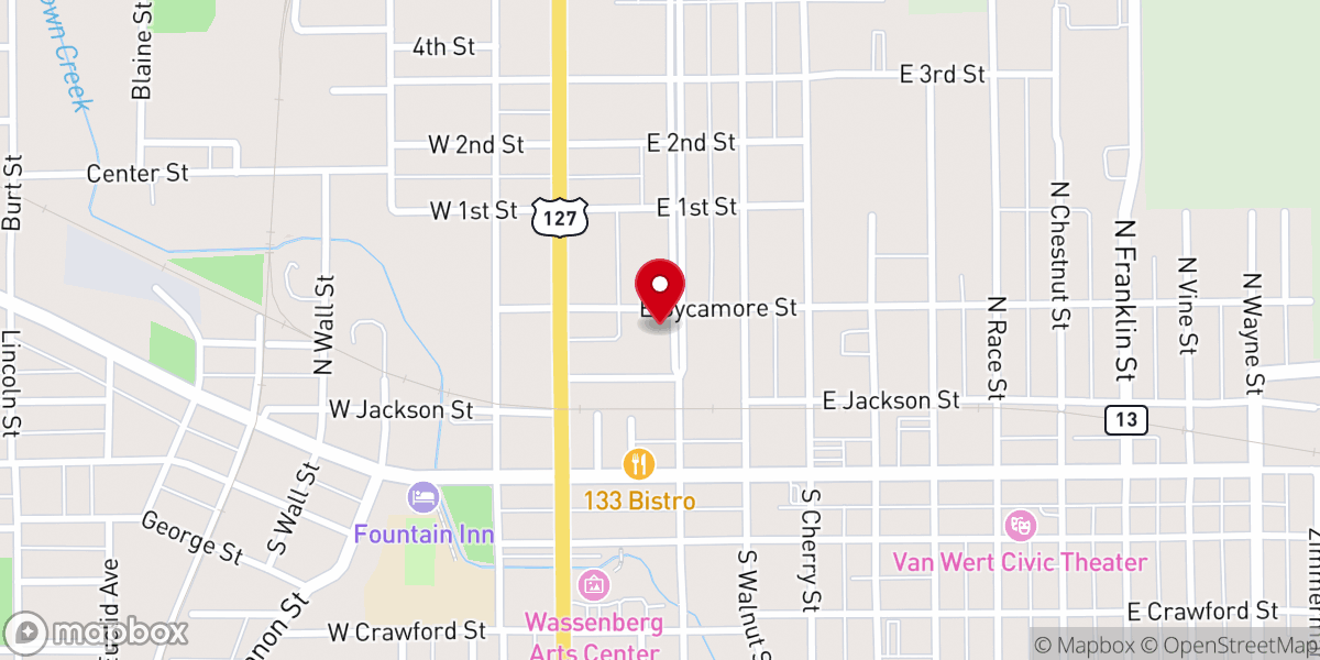 Map showing location of Haven of Hope