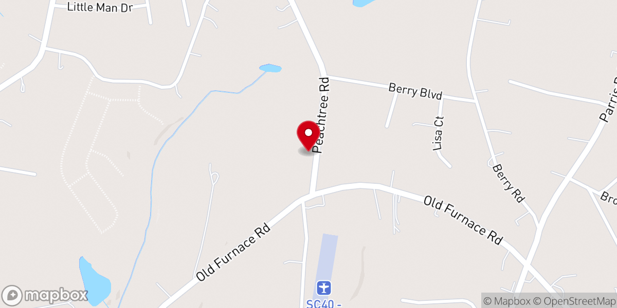Map showing location of Boiling Springs Church of God