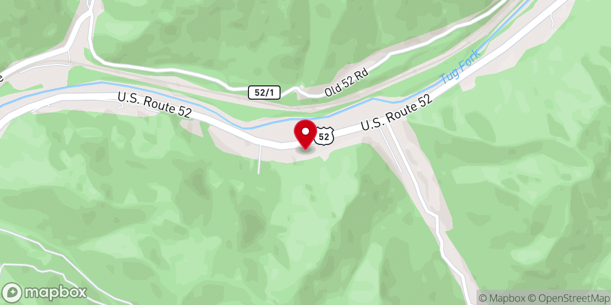 Map showing location of Calvary Baptist Church