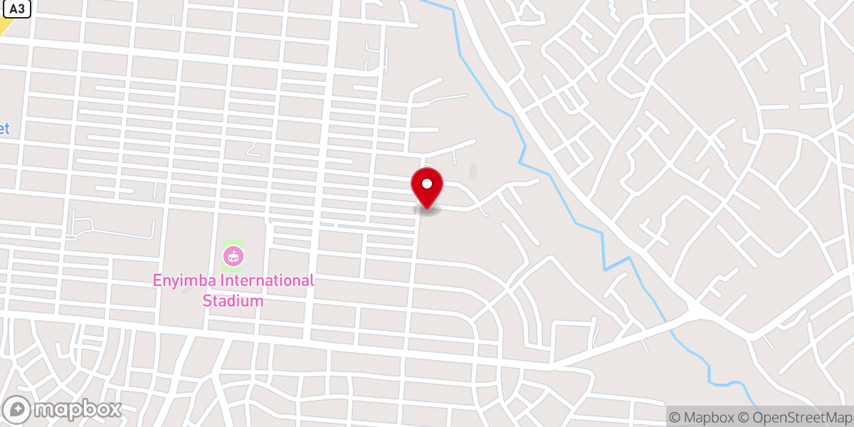 Map showing location of Mountain Of Fire And Miracles Ministries