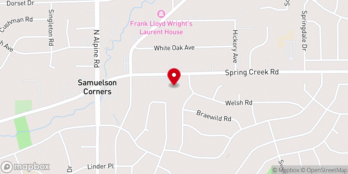 Map showing location of St Anskar's Episcopal Church