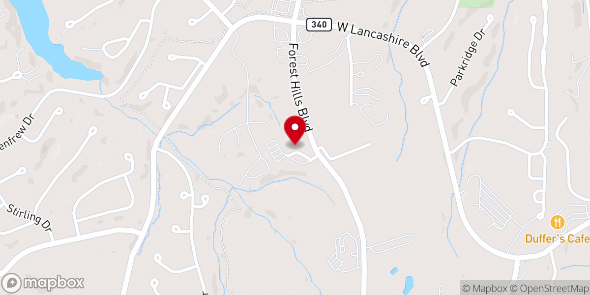 Map showing location of The Presbyterian Church of Bella Vista