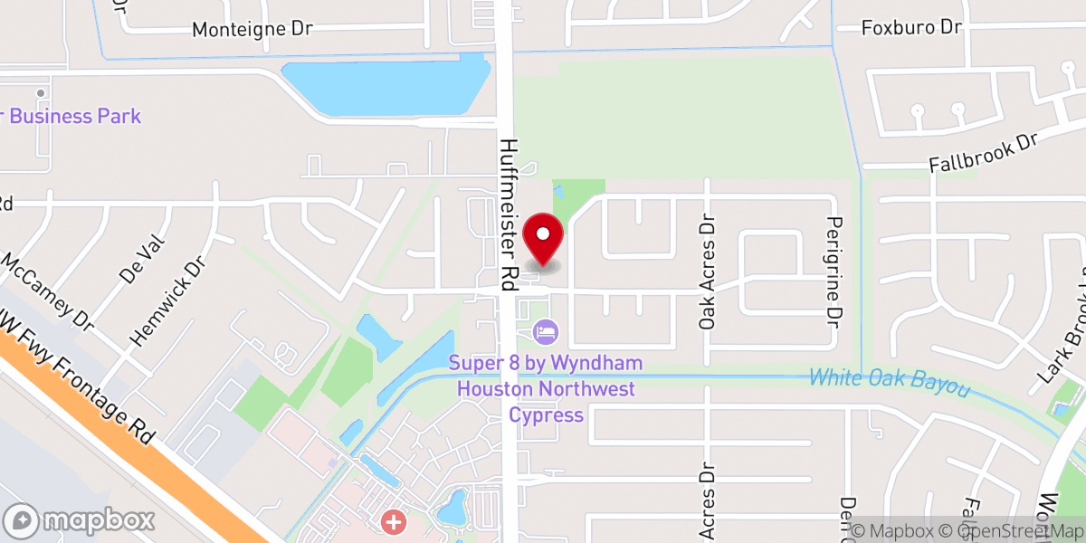 Map showing location of The Door Christian Church