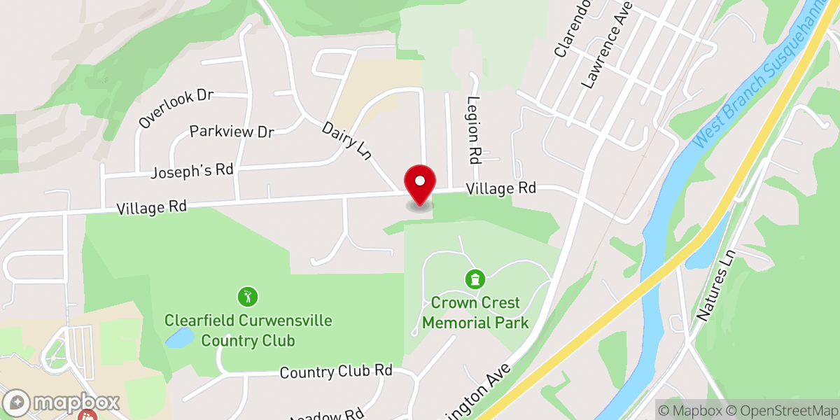 Map showing location of Centre Grove United Methodist Church
