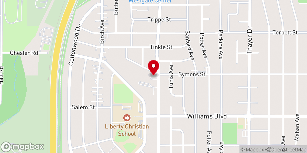 Map showing location of New Life Christian Community Church of God