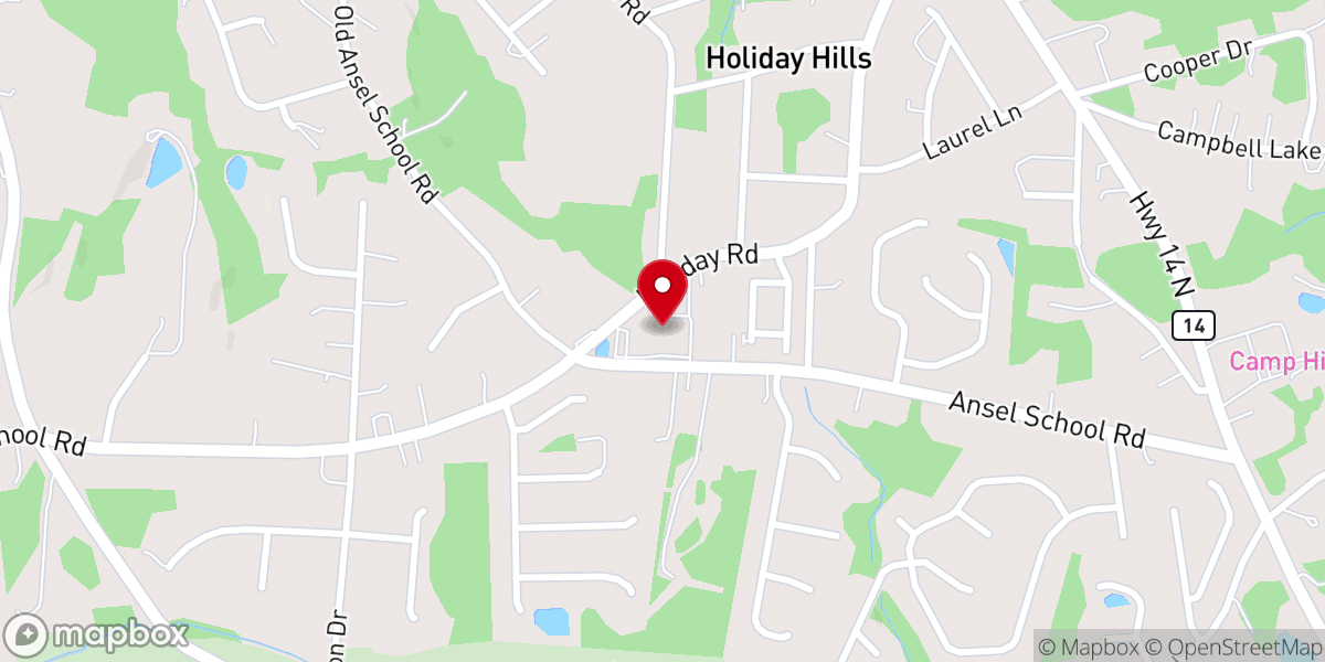 Map showing location of Northwood Baptist Church