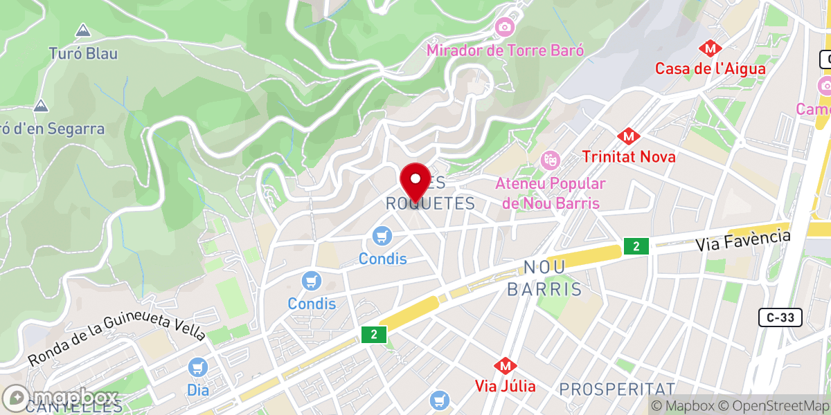 Map showing location of Iglesia Pentecostal Nuevo Amanecer