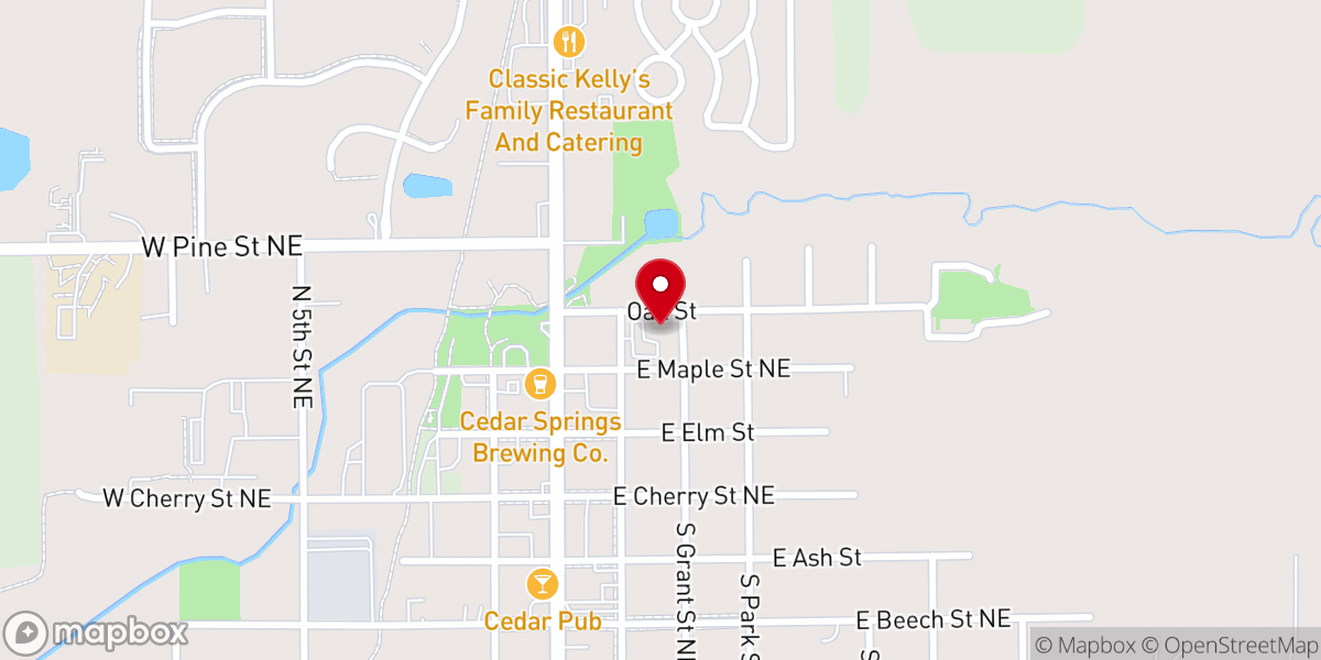 Map showing location of The Springs Church