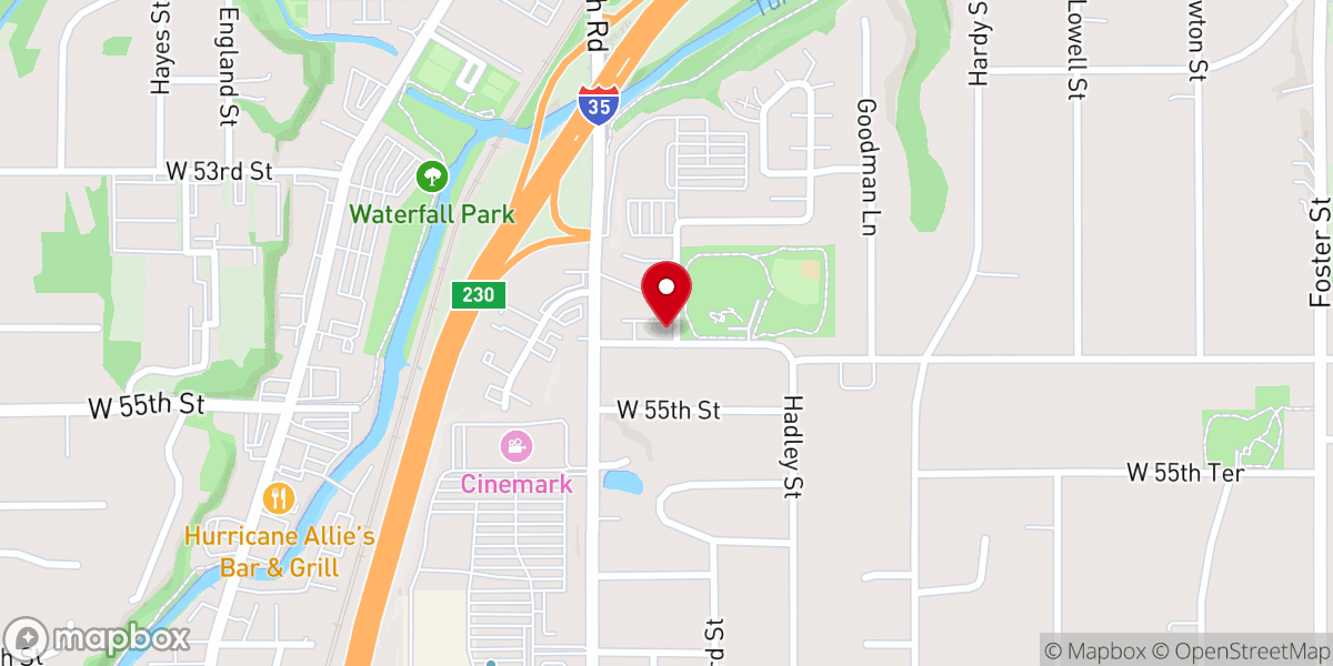 Map showing location of Antioch Family Worship