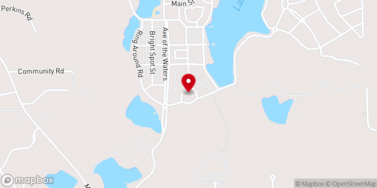 Map showing location of The Chapel at The Waters