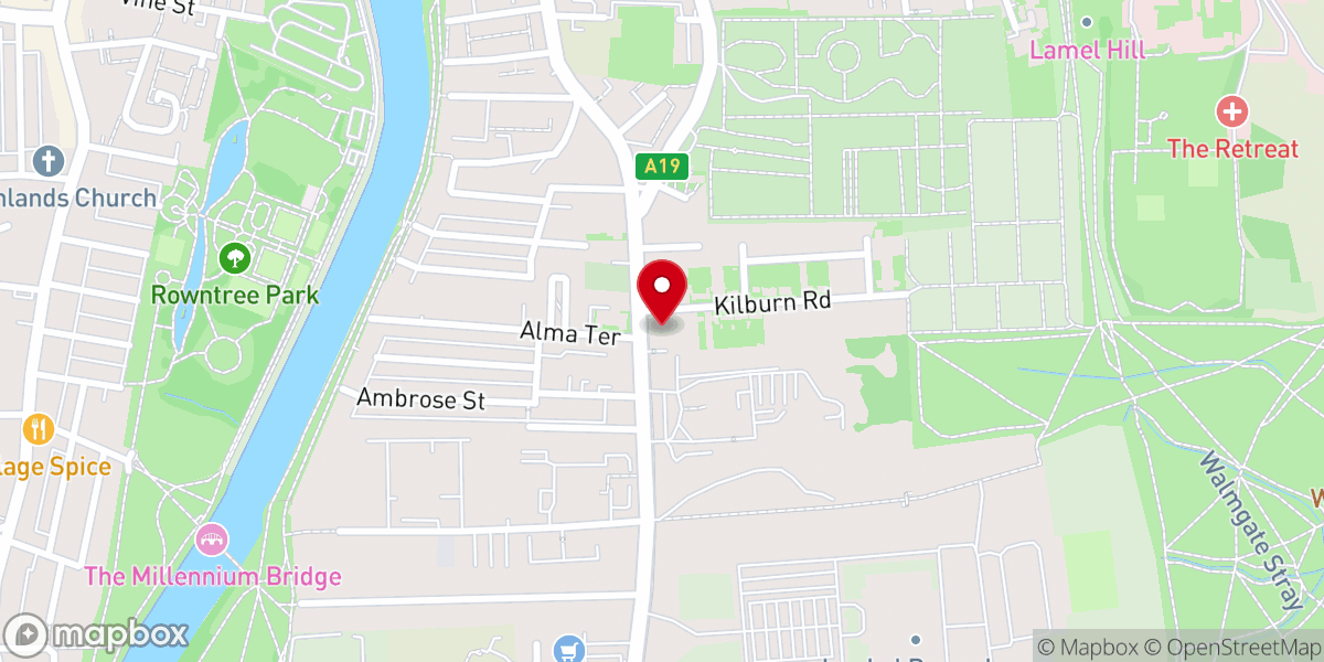 Map showing location of Christian Science Society
