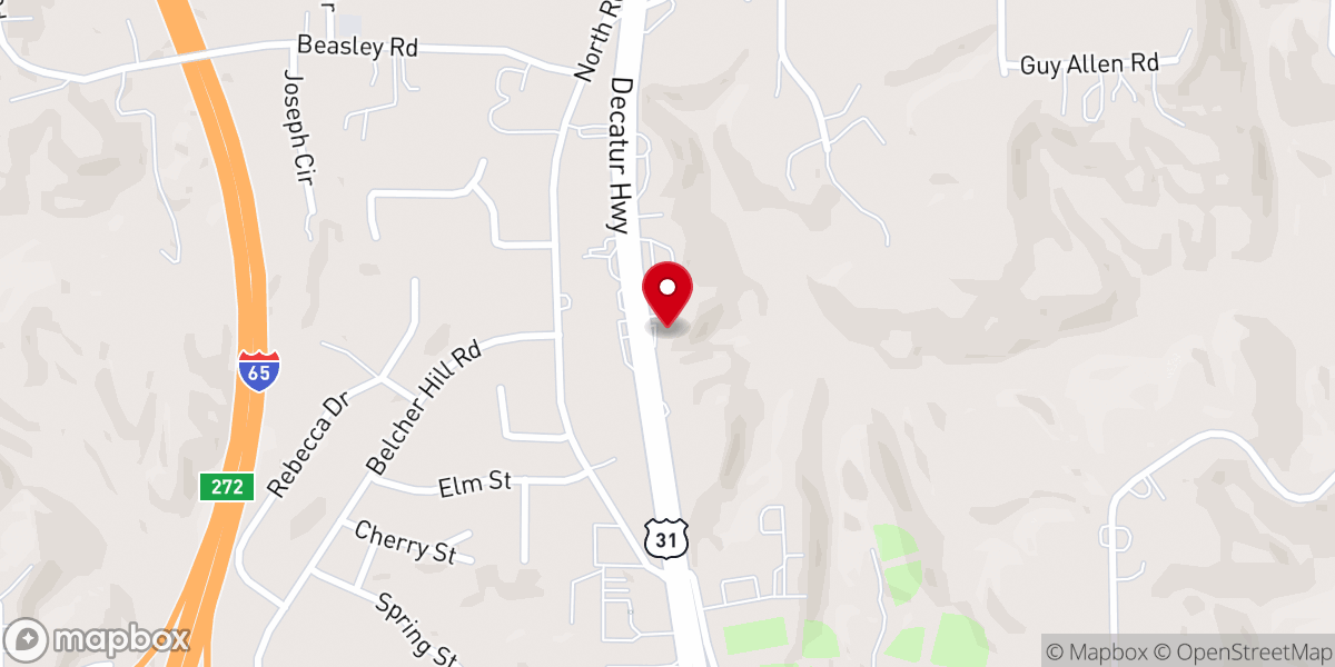 Map showing location of Gardendale Flea Mall & Antique Center