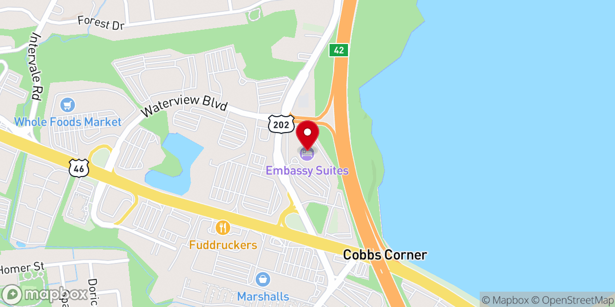 Map showing location of Reflection Church