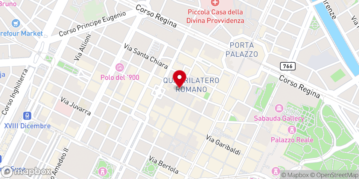 Map showing location of Chiesa della Santissima Annunziata